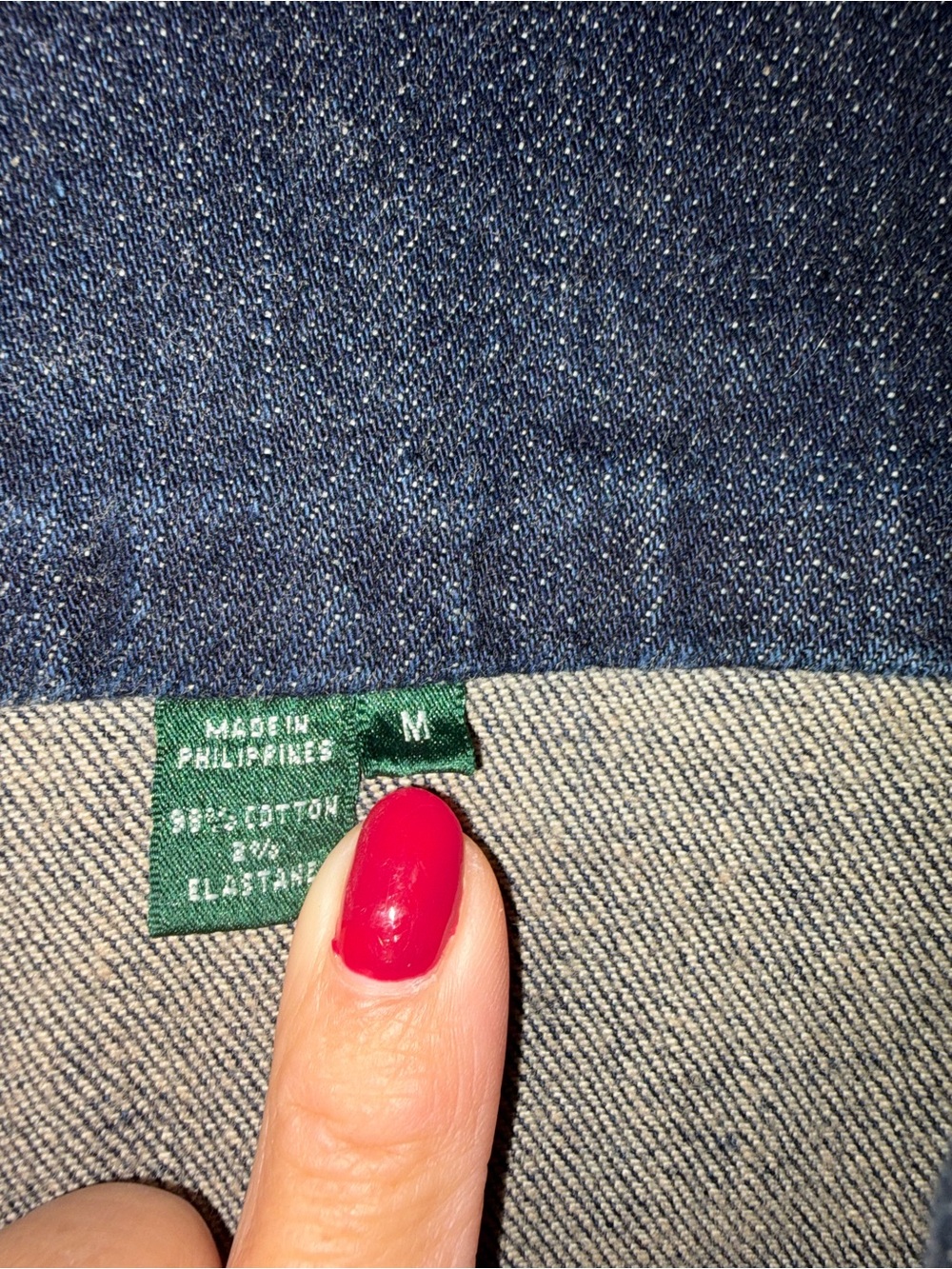 Lauren Jeans Co. Ralph Lauren Dark Wash Zip-Front Denim Jacket | Medium - Picture 5 of 5
